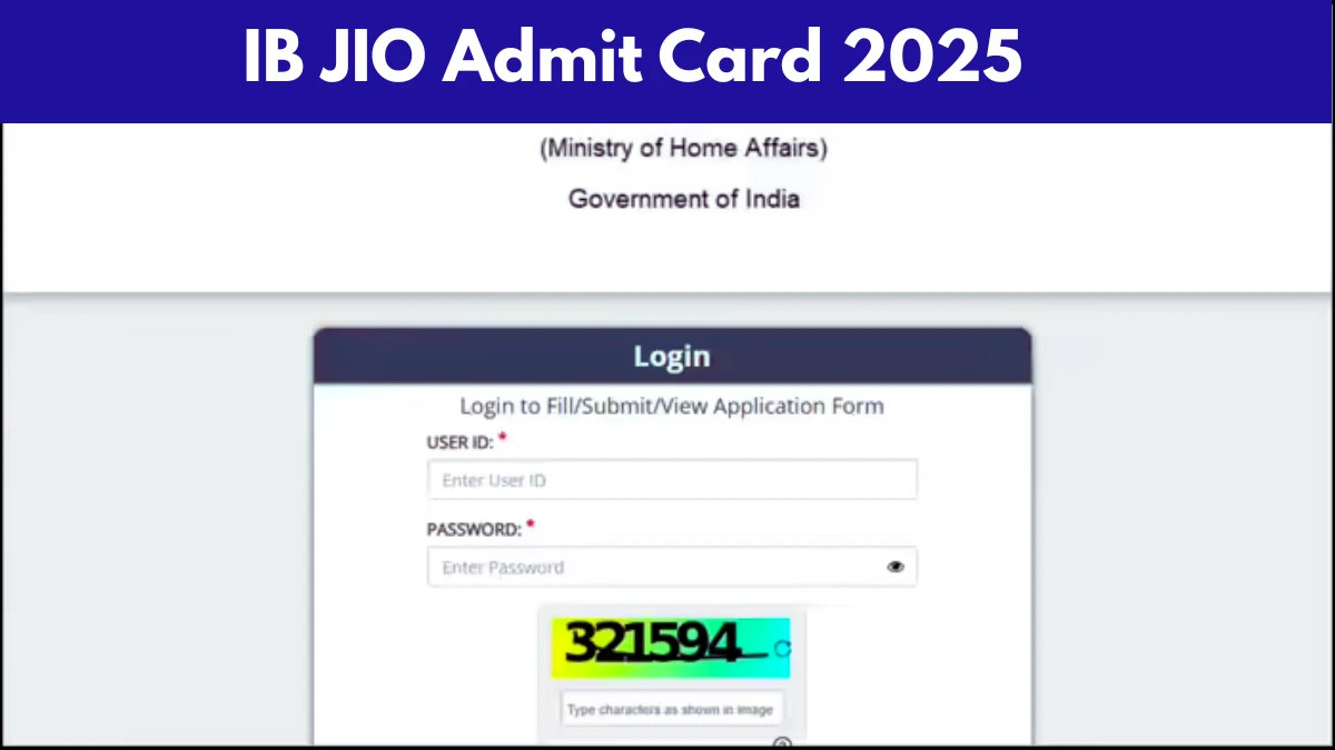 IB JIO Admit Card 2025