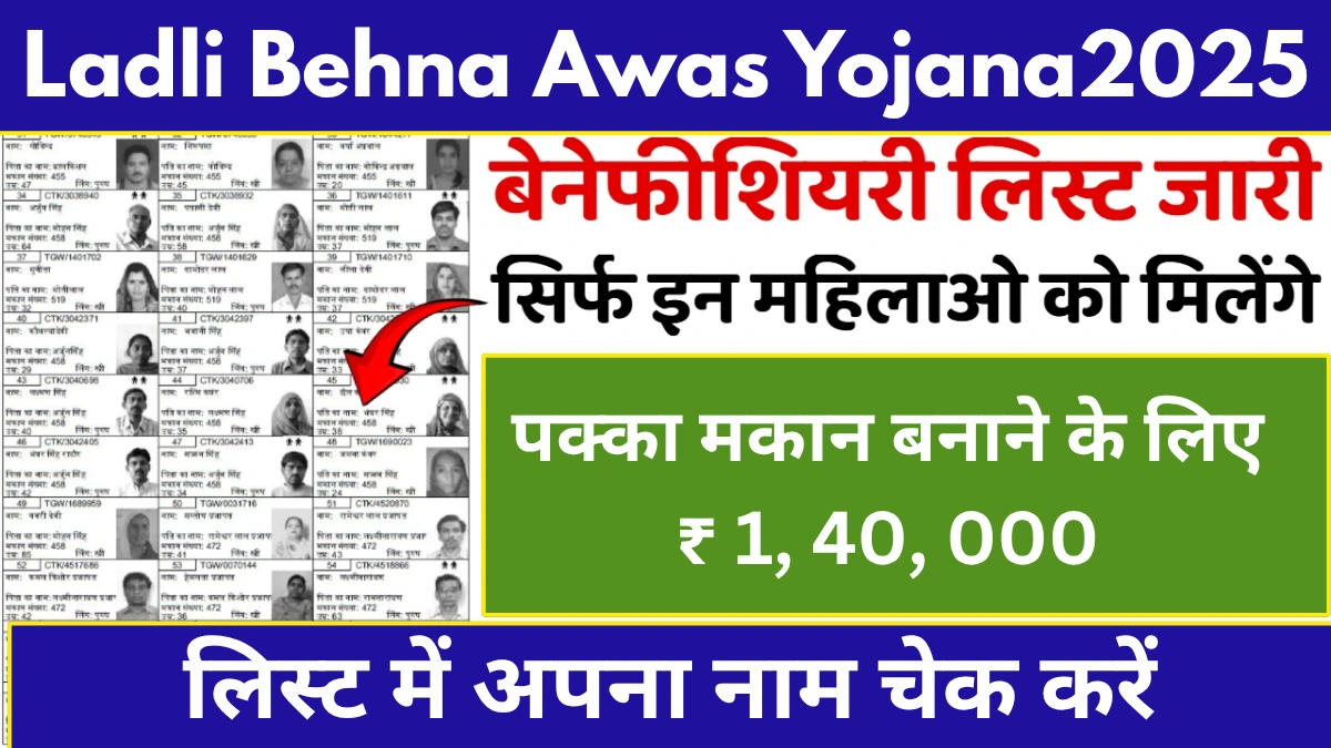 Ladli Behna Awas Yojana Gramin List 2025