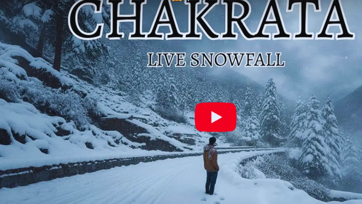 Snowfall in Chakrata 2026